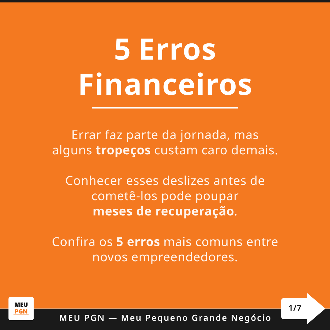 5 Erros Financeiros